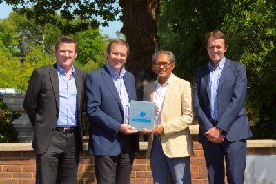 Ben Cowen, Deputy Director of International Policy for The European Tour; George O'Grady, Chief Executive of The European Tour; Tan Sri Mohd Razali Abdul Rahman, the Chairman of Peremba Group; and David MacLaren, The European Tour’s Director of Property and Venue Development