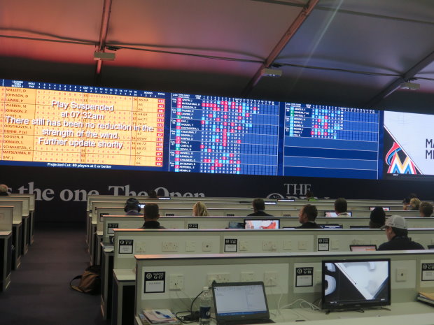 Bad news in the Media Centre at The Open Championship