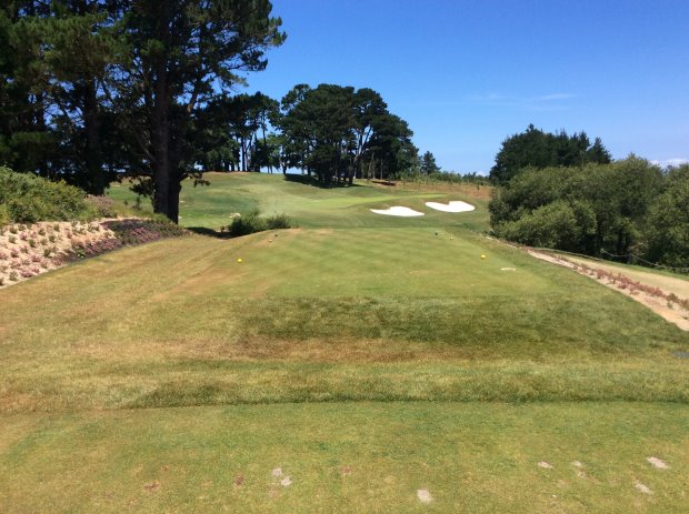 The complete new Par 3, 10th hole, opened this summer, was based on the design of the original Colt hole, abandoned 40 years ago – but re-built in a different location