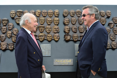 The artist Lawrence Holofcener and Tony Jacklin