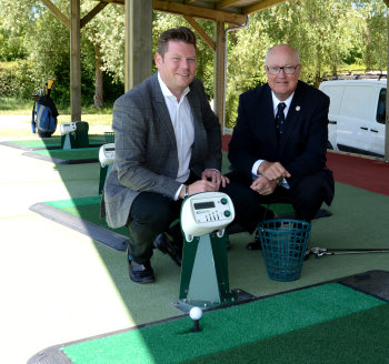 Matt Foley (left) with Jean-Lou Charon, President ffgolf