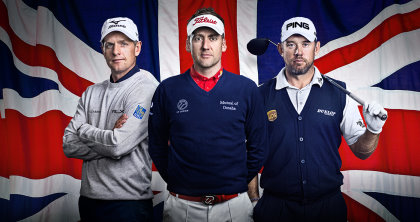 Luke Donald, Ian Poulter and Lee Westwood