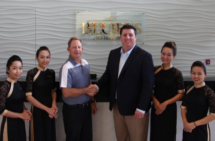 Glasco (left) and Styles cement partnership for the Ho Tram Open