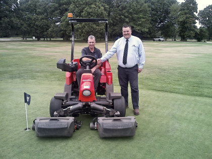 Berkhamsted Course Manager Gerald Bruce with Ernest Doe’s Mark House