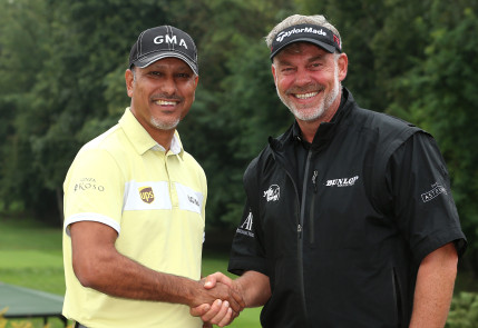Jeev Milkha Singh and Darren Clarke