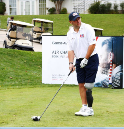 Michael Browne tees it up at 2014 Simpson Cup