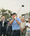 Greg Norman coaching clinic for returned servicemen and women