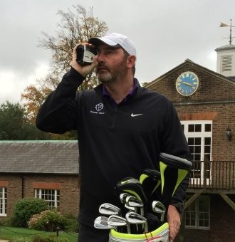 Simon Crockett, Surrey County Player, using his Bushnell Tour X