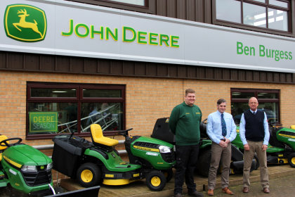 From left: Nathan Setchfield, Johnathan Harpham and Ben Burgess Coates branch manager Steve Trostler.