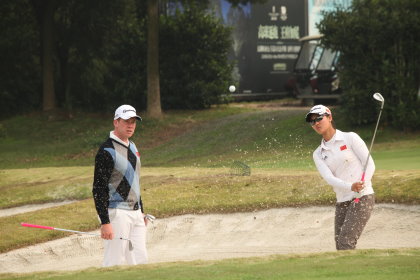 Michael Dickie coaching Lin Xi Yu