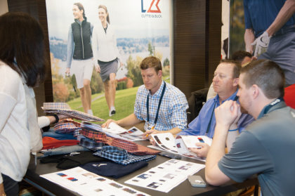 PGA Merchandise Show 2015 Cutter and Buck stand