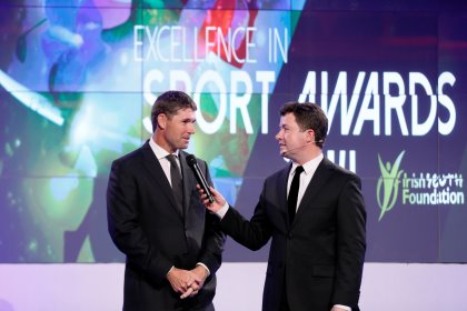 Padraig Harrington, Event Ambassador and Shane O’Donoghue, MC  Irish Youth Foundation 26th Excellence in Sport Awards 
