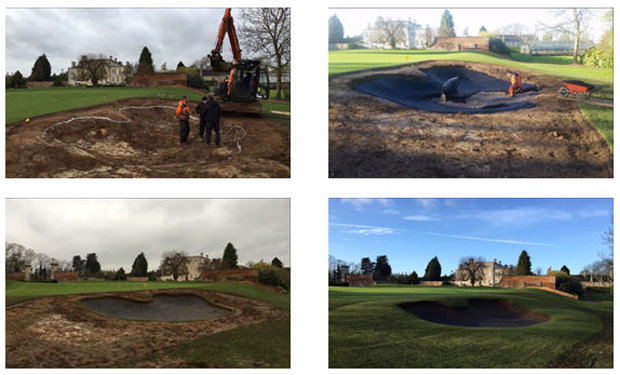 Wellingborough Golf Club bunker montage