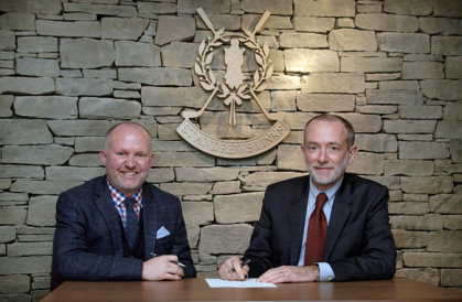 Danny Campbell (left) commercial director at SALT and Marco Natale, vice president of Club Car in EMEA