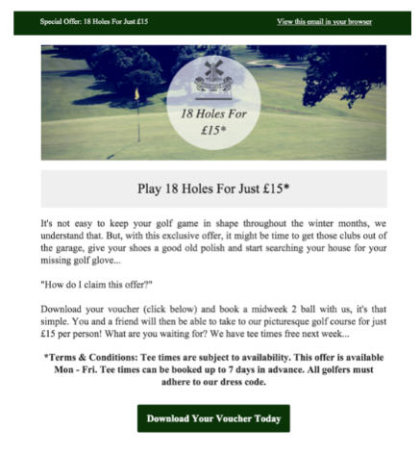 Enfield Golf Club screen shot