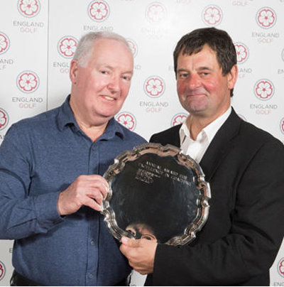 Terry Casey - Outstanding Contribution to Coaching, pictured top receiving his award from England men’s coach, Graham Walker (© Leaderboard Photography)
