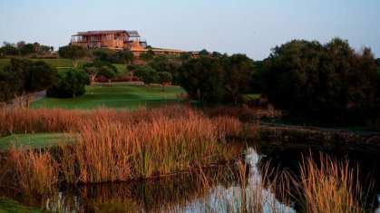The clubhouse at Espiche Golf The Algarve