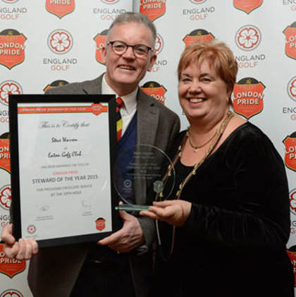 Steward of the Year Steve Warren with his wife, Karen