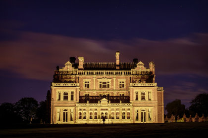 Rossington Hall at night