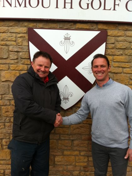 Justin Manester (left) welcomes Murray Long
