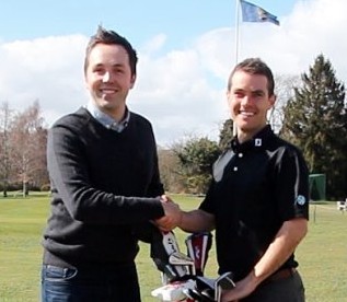 Rick Shiels (right) and Gary Davidson, Performance54, Director of Client Relations at the announcement of the partnership