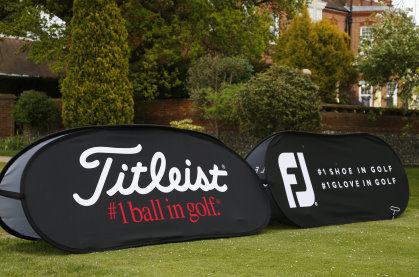 Titleist and FootJoy pop-ups (courtesy of Steve Bardens / Getty Images