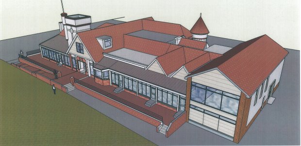 Troon Clubhouse – An artist’s impression of how the new clubhouse will look when it opens early in 2017