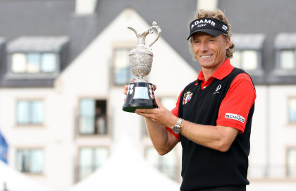 Bernhard Langer, 2010 Senior Open Champion (Photo by Ian MacNicol/Getty Images)