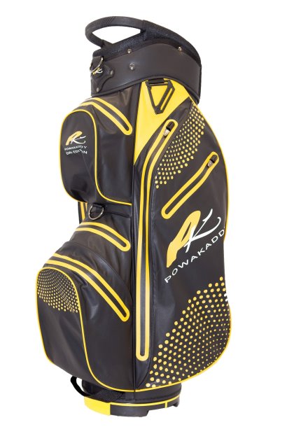 Powakaddy Dri Edition Bag Black Yellow.
