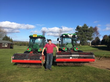 Redexim Coring equipment at Knotty Hill Golf Centre
