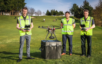 Creative Golf Video team from left, Sam Moodie, Mark Kendrick, Ken Moodie