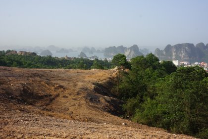 Golfers will enjoy spectacular views at the par-three eighth hole at FLC Halong Bay Golf Club and Resort