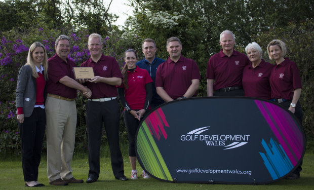 Hannah McAllister and Roger Parsons Ian Booth (Boys Junior Organiser), Georgia Lewis (GDW Ambassador), Joe Vickery, Dylan Williams (Head Professional), Simon Hopkin (Secretary/Manager), Claire Morris (Girls Junior Organiser) 