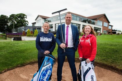 from left Robert Hart, Alan Hardy and Tamasine Green