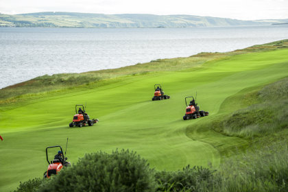 Jacobsen fairway mowers on the 3rd hole