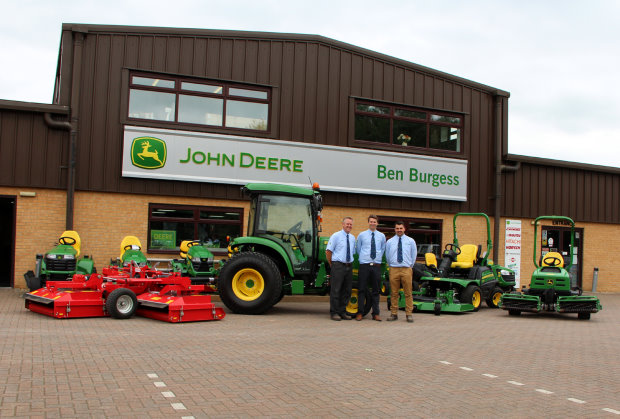(From left) Chris Pateman, Ben B Turner and Paul Thomas of Ben Burgess GroundsCare
