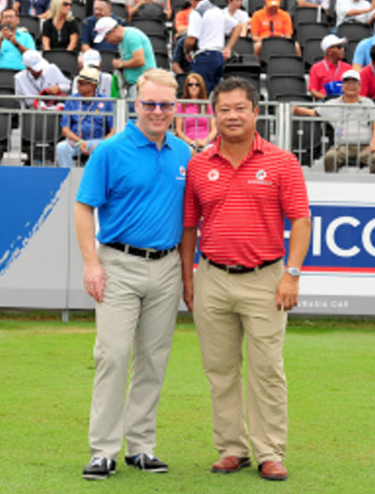 Keith Pelley and Kyi Hla Han