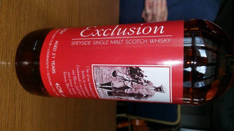 The 21-year-old whisky is aptly named 'Exclusion'