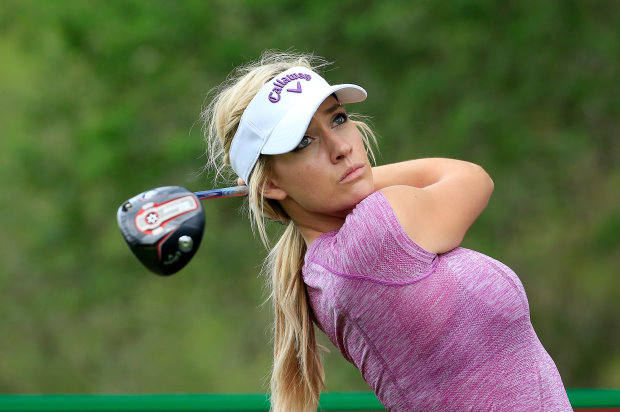 Paige Spiranac of the United States  (Photo by David Cannon/Getty Images) 