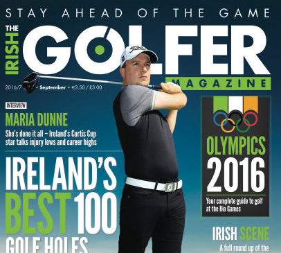 Tullamore PGA Professional and TGI Partner Bernard Quigley on the front cover of Irish Golfer Magazine