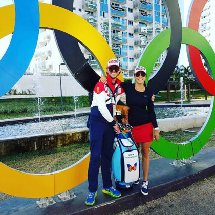 James Tobia with Maria Verchenova in Rio

