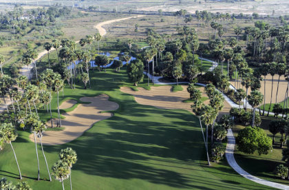 Hole 2, par 4, Angkor Golf Resort