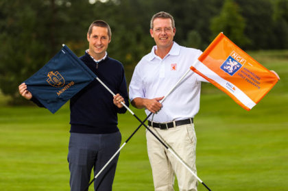 David Shepherd (Monte Rei) and Jeroen Stevens (NGF) at the Hilversumsche