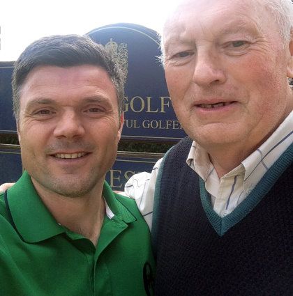 Nick Randle with Alan Morris (courtesy of the PGA)