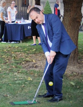 Richard Shaw of Community Golf with Paul Scully MP for Sutton and Cheam