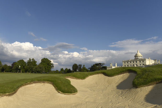These pictures clearly some of the improvements made to the front nine - the Colt course - last winter. Here is the par 4  9th .........