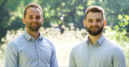 Tim (left) and Angus Lloyd Skinner
