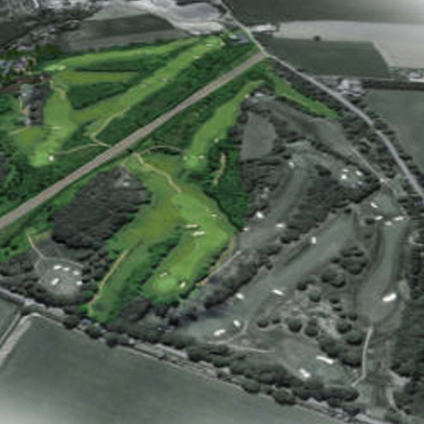 Whittington Heath aerial view new and old