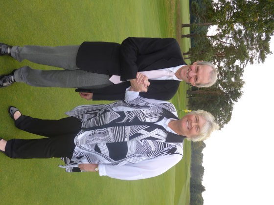 Dame Laura with David Regan