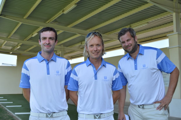 Thomas Johansson with his colleagues Anthony McCarthy (left) and Anders Thelberg (right)